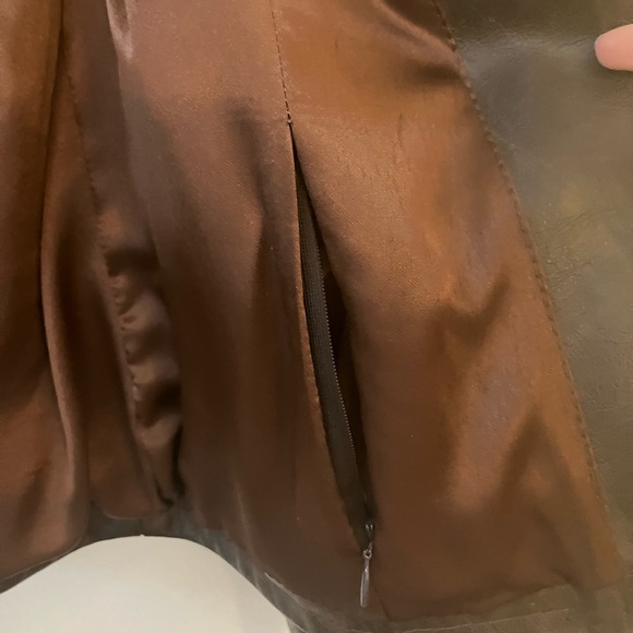 Brown Leather Jacket - Picture 5 of 5